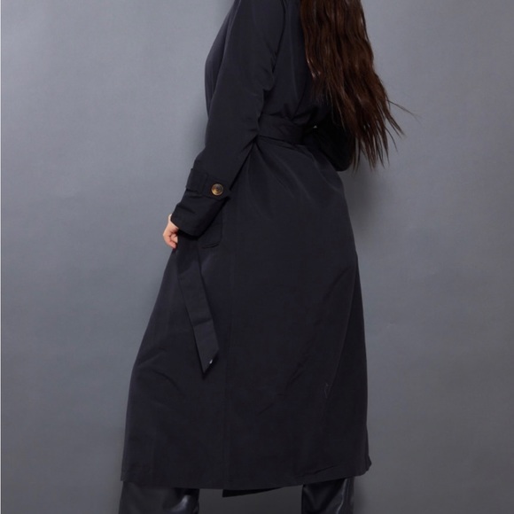 Black Petite trench coat - Picture 2 of 2